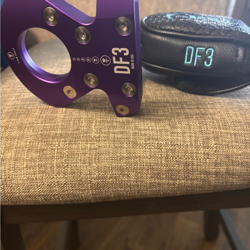 LAB Golf DF3 RH 34" Purple Putter w/Accra Shaft and white press pistol 2* grip